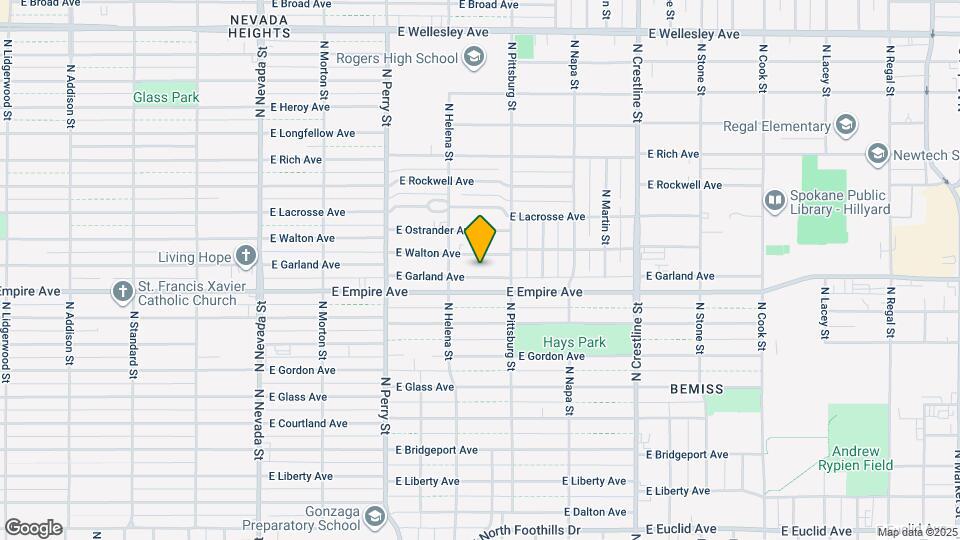 1625 E Garland Ave Map and Location Details