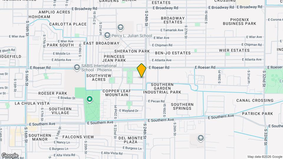 5316 S 23rd Way Map and Location Details