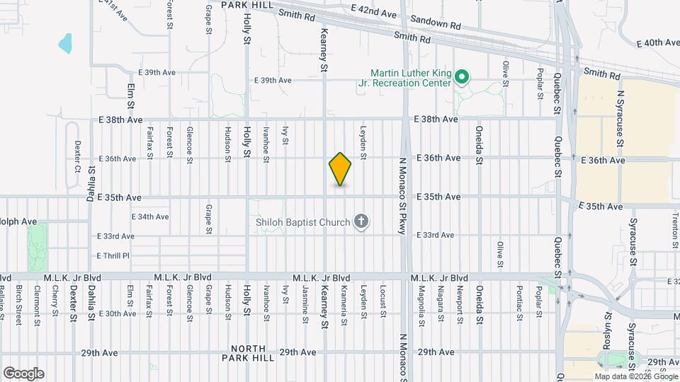3505 Krameria St Map and Location Details