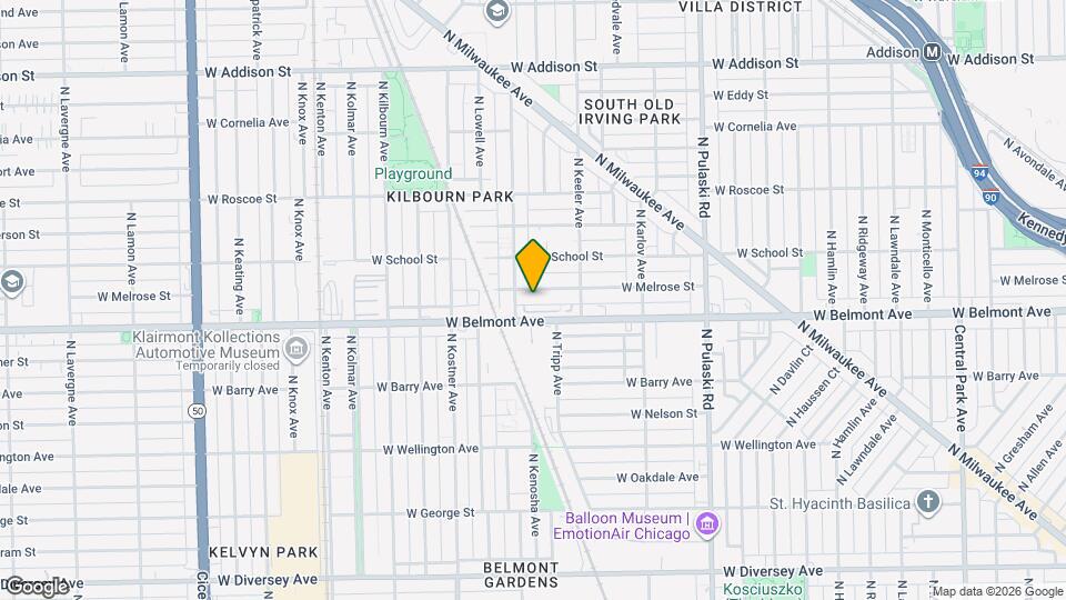 4247 W Melrose St Map and Location Details