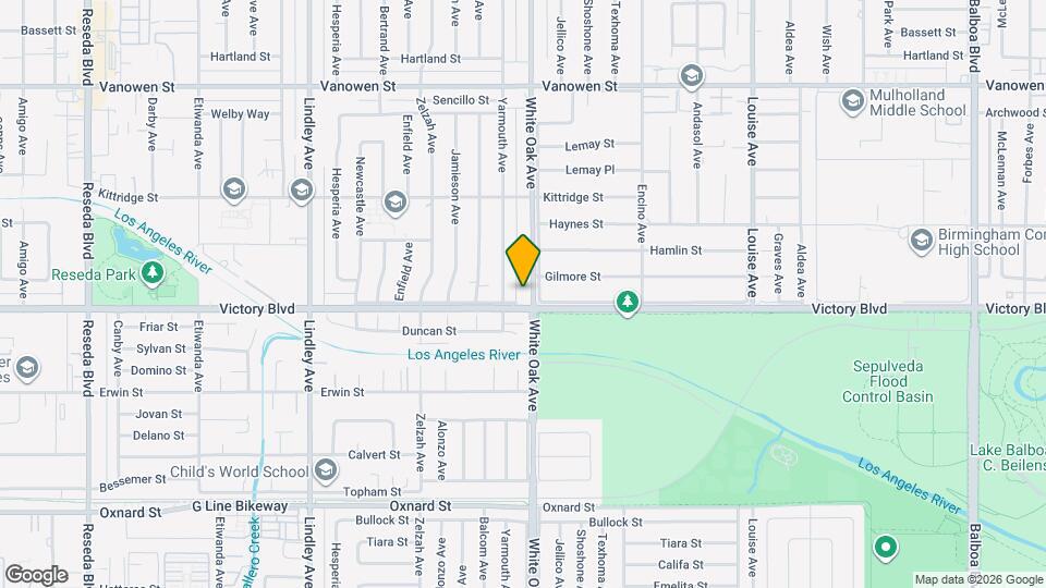 6413 White Oak Ave Map and Location Details