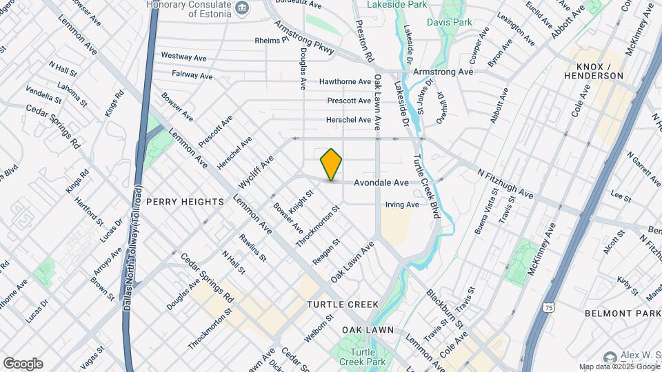 4114 Avondale Ave Map and Location Details