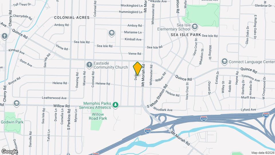 1552 Delmont Rd Map and Location Details