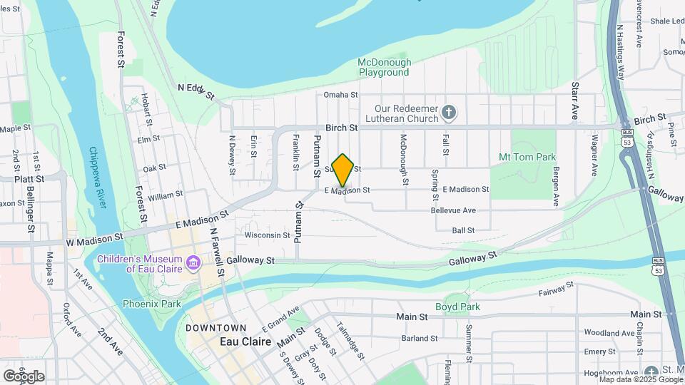 1034 E Madison St Map and Location Details