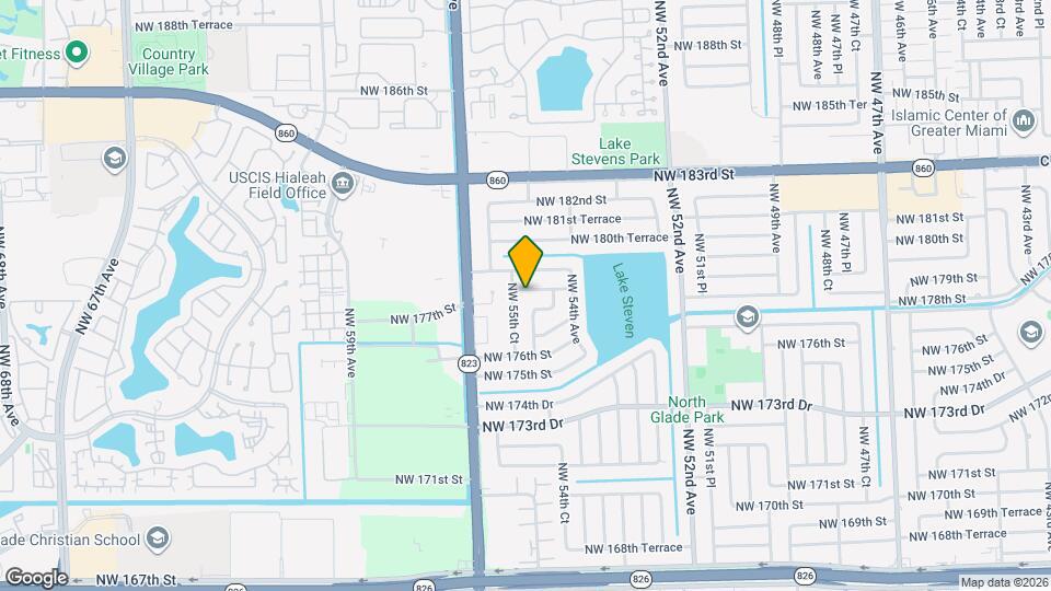 5500 NW 178th Terrace Map and Location Details