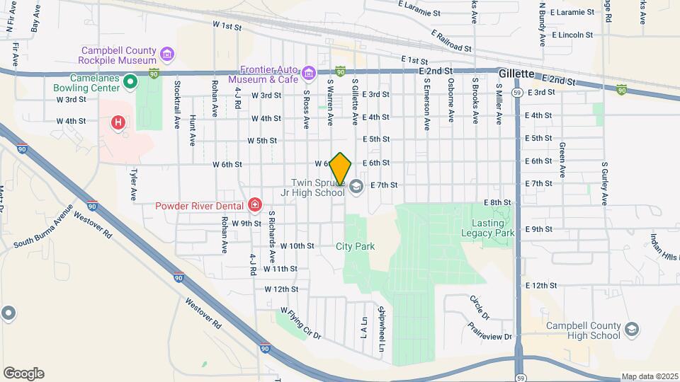 702 S Gillette Ave S Map and Location Details