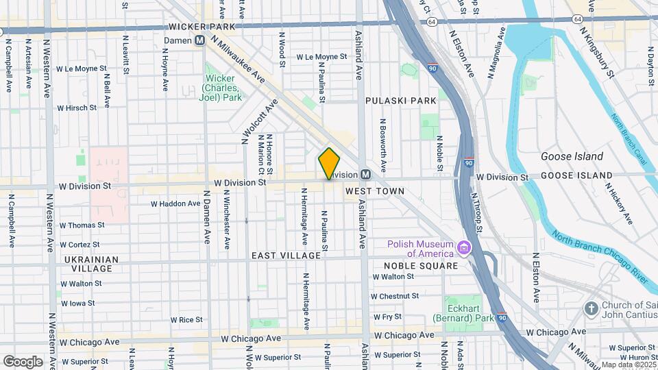 1655 W Division St Map and Location Details