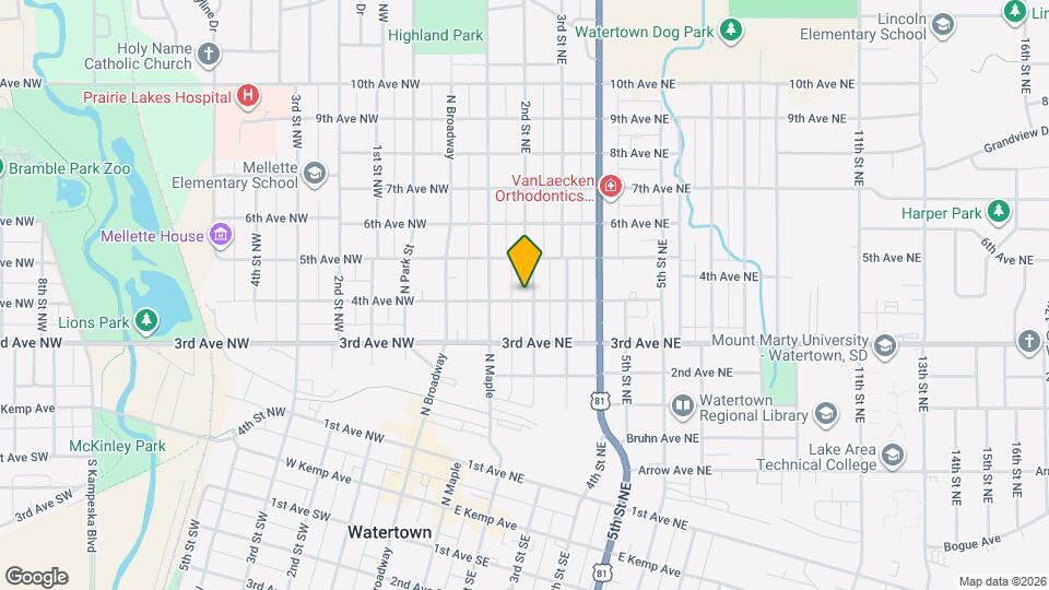 403 2nd St NE Map and Location Details