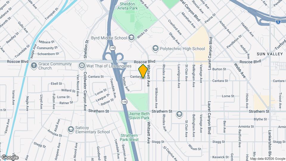 8154 Vanscoy Ave Map and Location Details