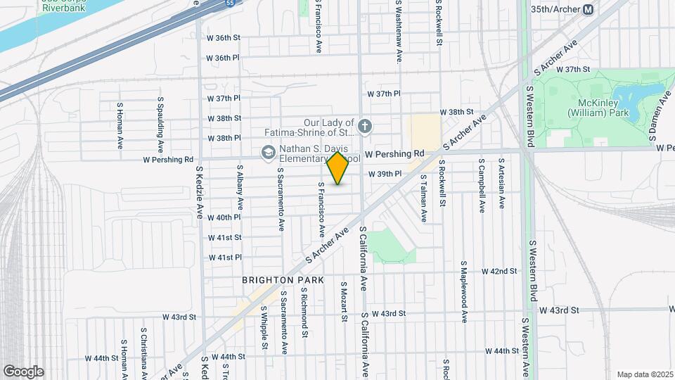 2836 W 40th St Map and Location Details