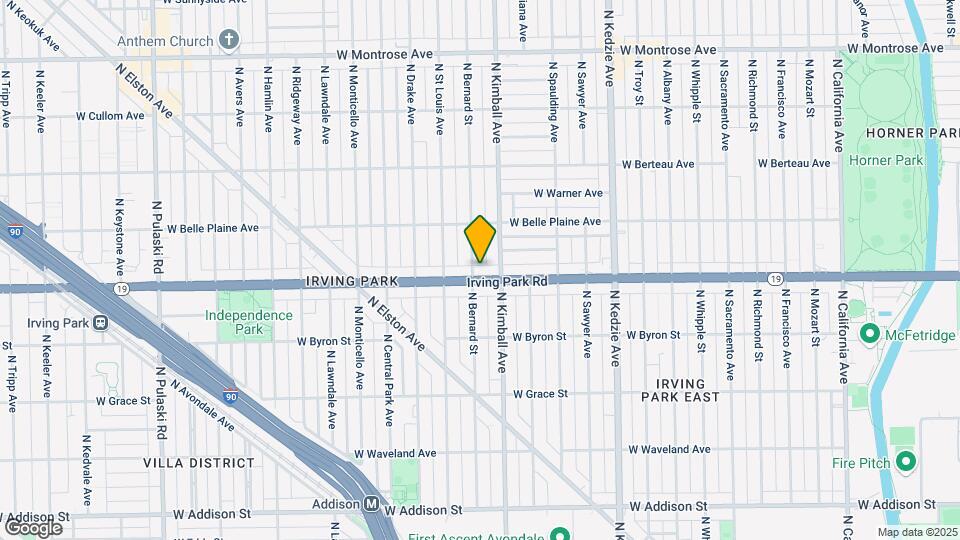 3420 W Irving Park Rd Map and Location Details