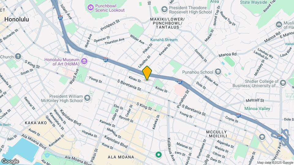 1330 Kinau St Mapa y Detalles de la Ubicación