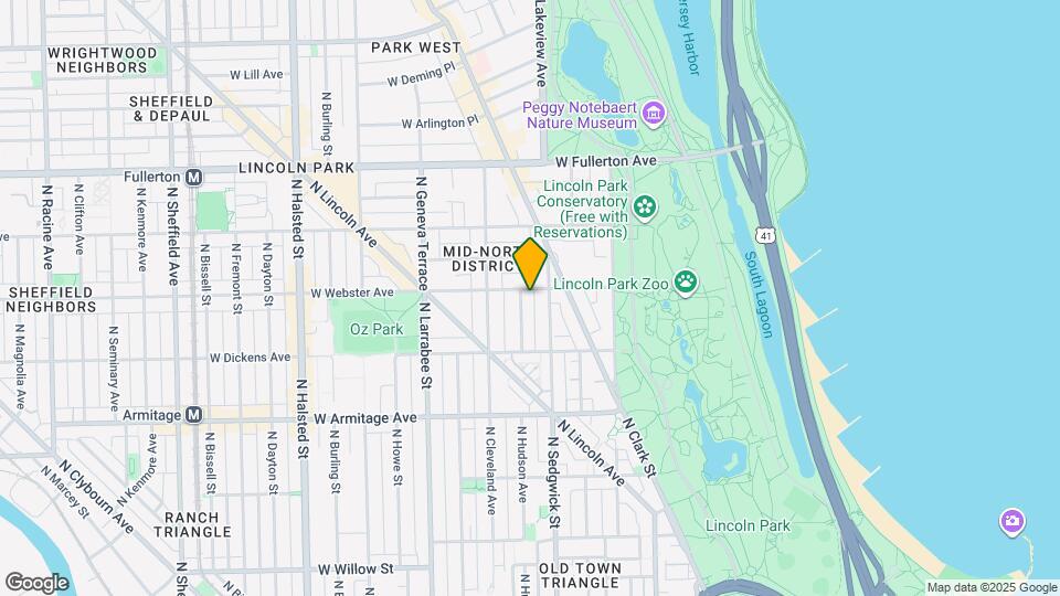 417 W Webster Ave Map and Location Details