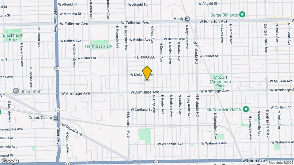 2035 N Kildare Ave Map and Location Details