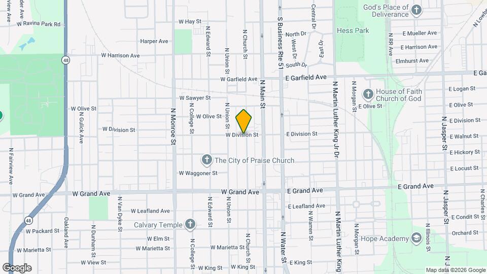 1595 N Church St Mapa y Detalles de la Ubicación