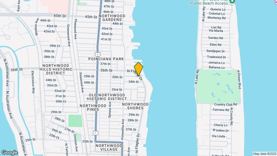 3517 N Flagler Dr Map and Location Details