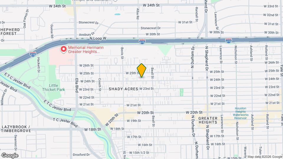 1137 W 24th St Map and Location Details