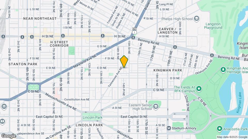 1423 E St NE Mapa y Detalles de la Ubicación