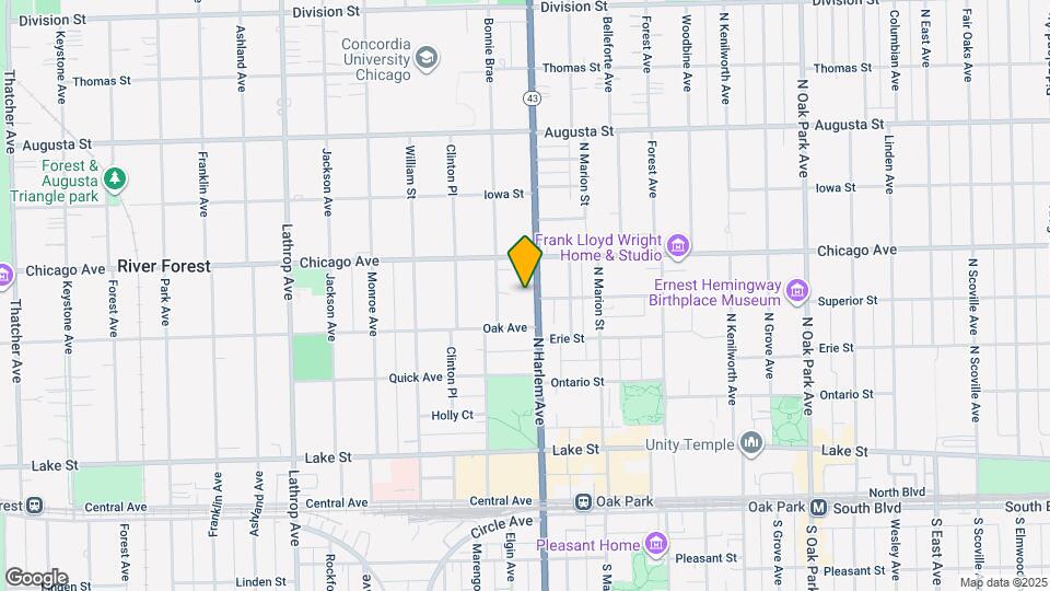 7208 Oak Ave Map and Location Details