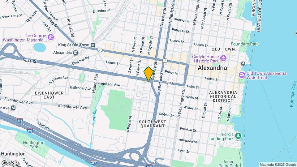 306 S Fayette St Map and Location Details