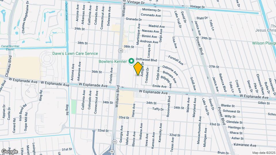 3564 Martinique Ave Map and Location Details