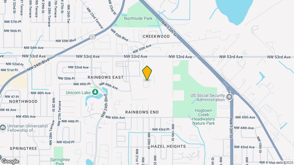 4930 NW 20th Dr Map and Location Details