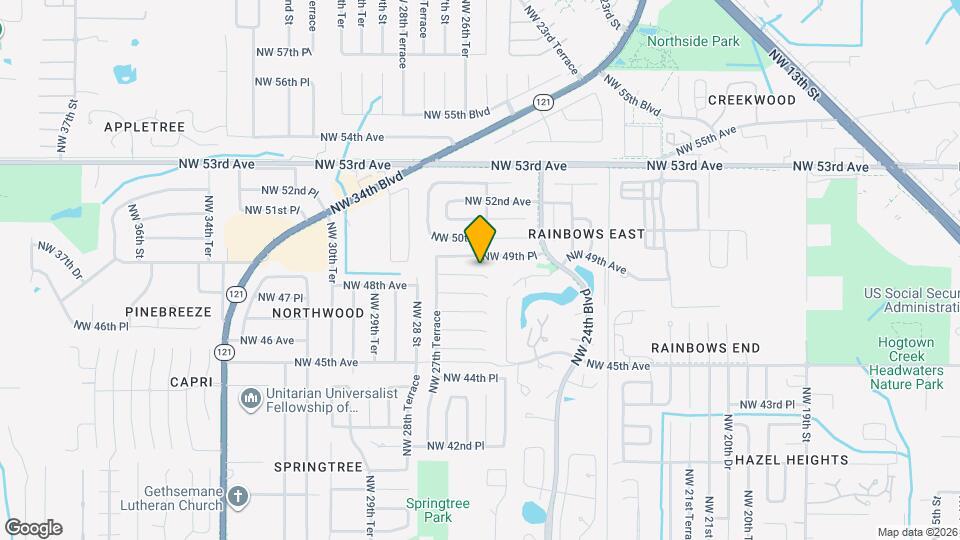 2620 NW 48 Pl Map and Location Details