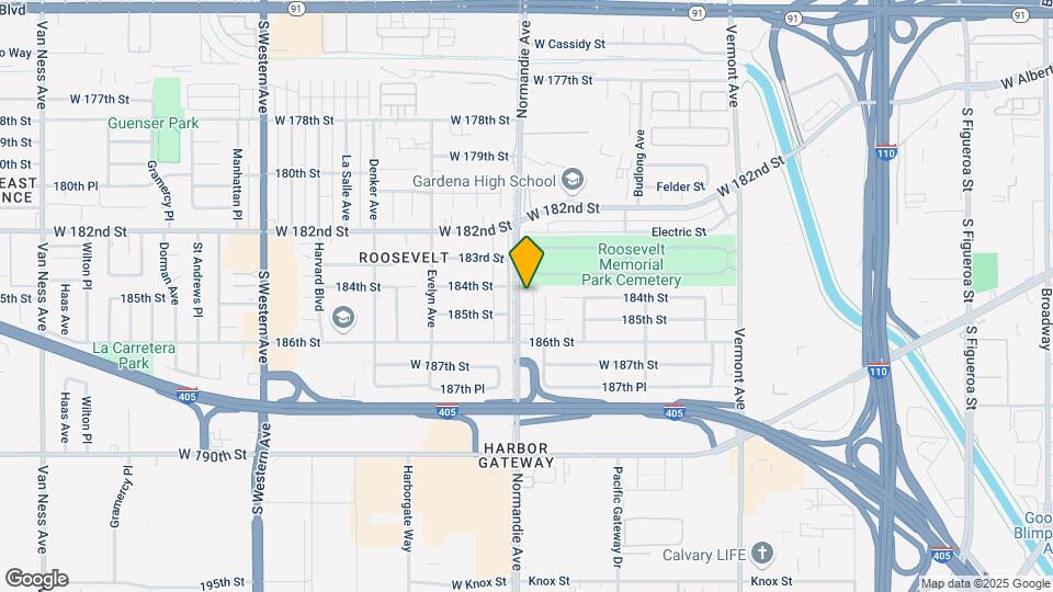 18424 Normandie Ave Map and Location Details