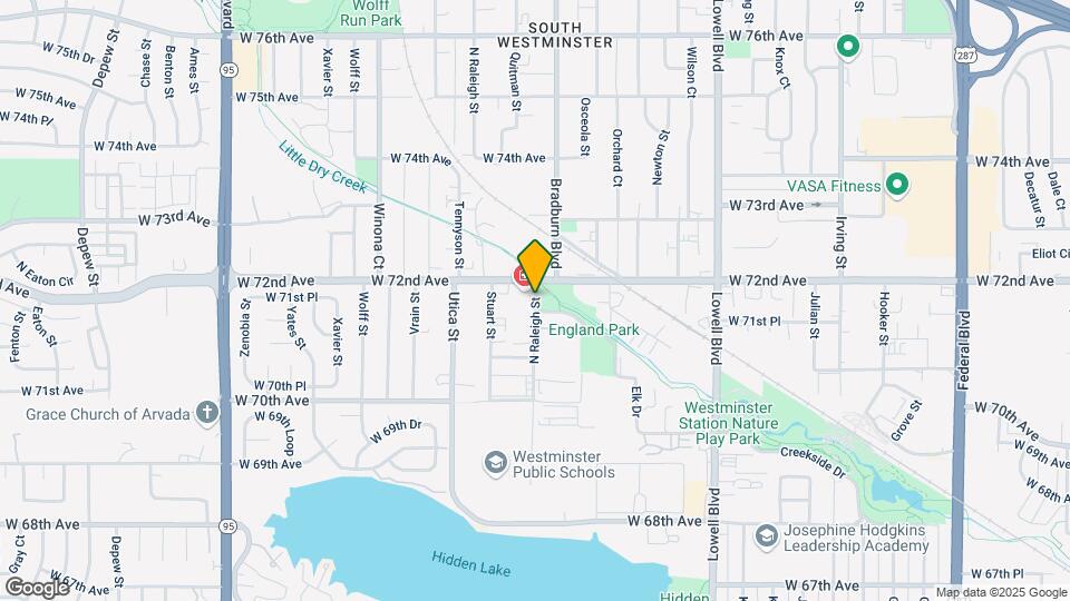 7165 N Raleigh St, Unit #101 Map and Location Details