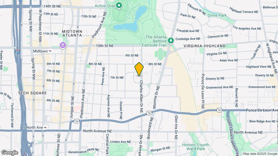 850 Charles Allen Dr NE Map and Location Details
