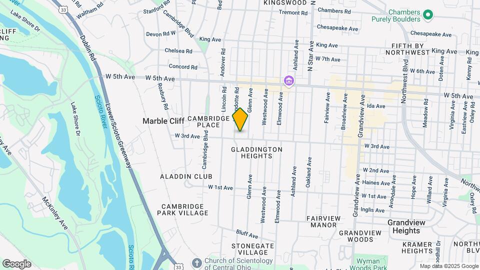 1826-1844 W 3rd Ave Map and Location Details