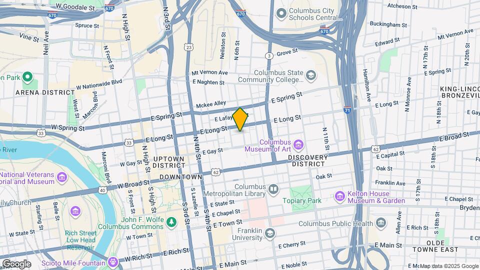 101 N 6th St Map and Location Details