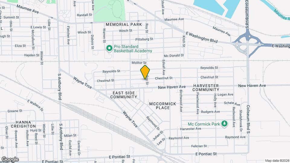 2730 Chestnut St Map and Location Details