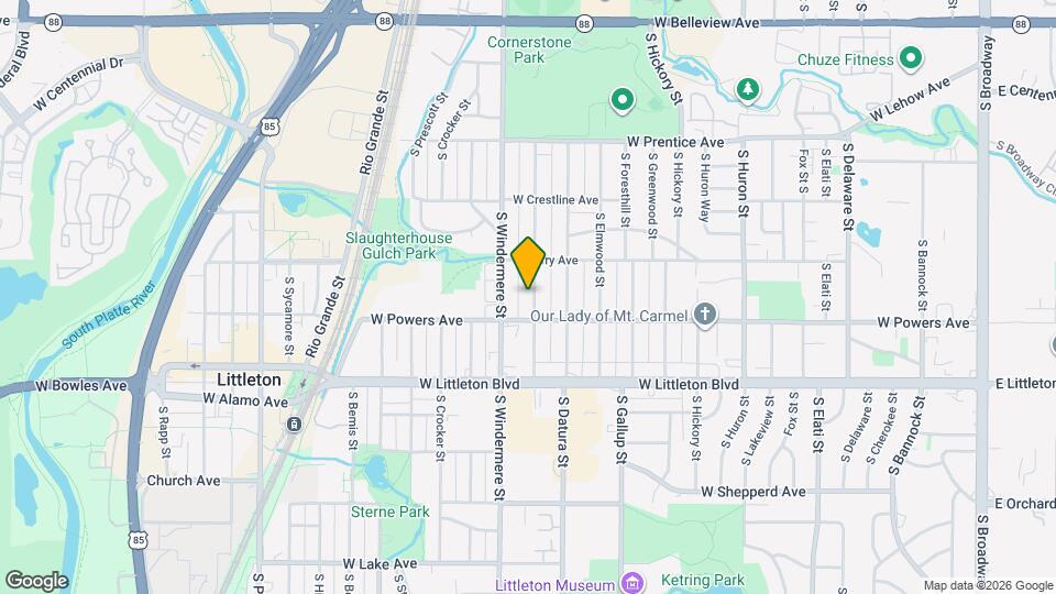 5561 S Cedar St Map and Location Details