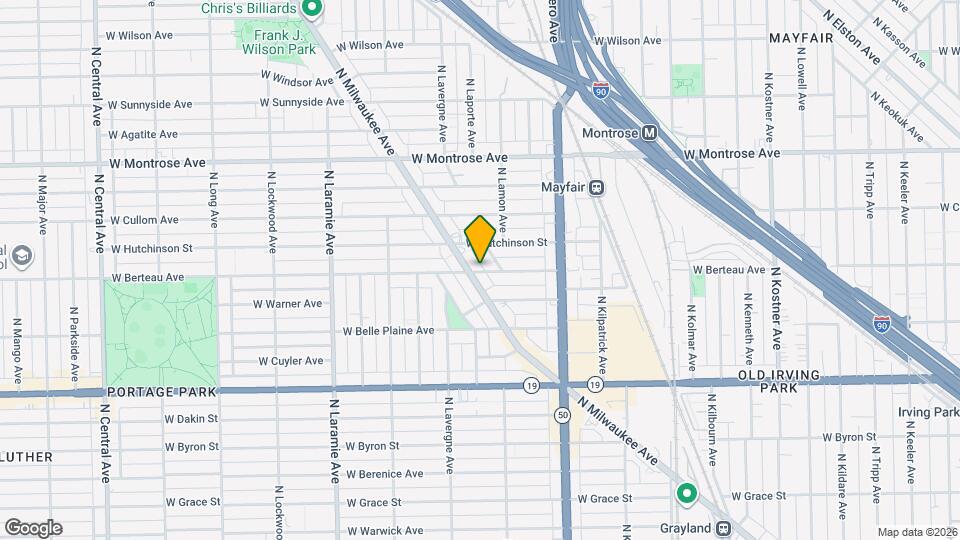 4921 W Berteau Ave Map and Location Details