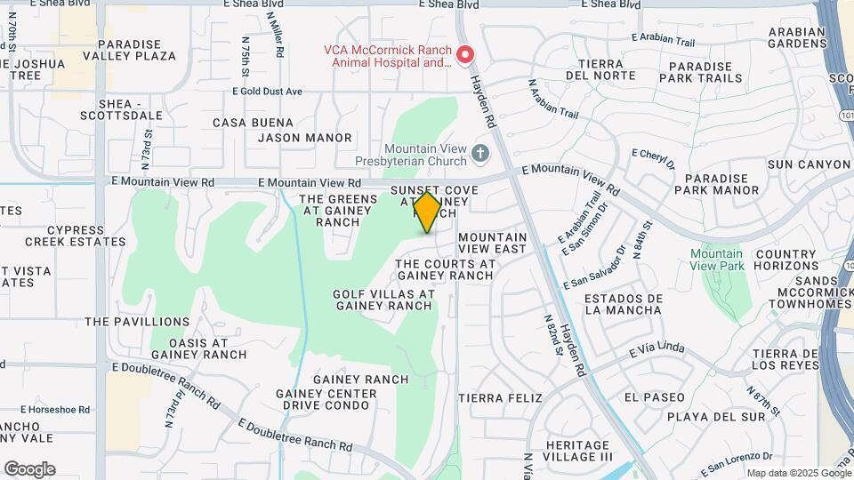 7700 E Gainey Ranch Rd Map and Location Details