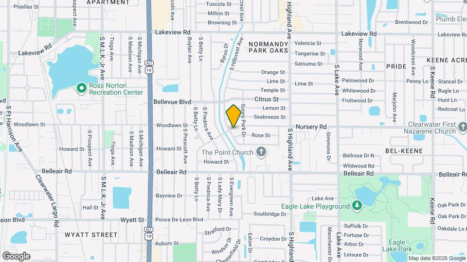 1501 S Hillcrest Ave Map and Location Details