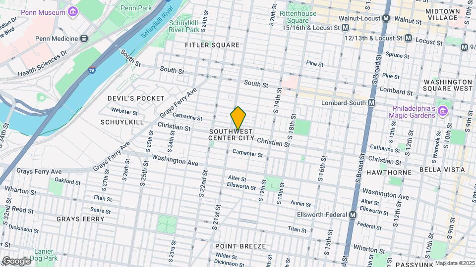 2037 Christian St, Unit 3 Map and Location Details