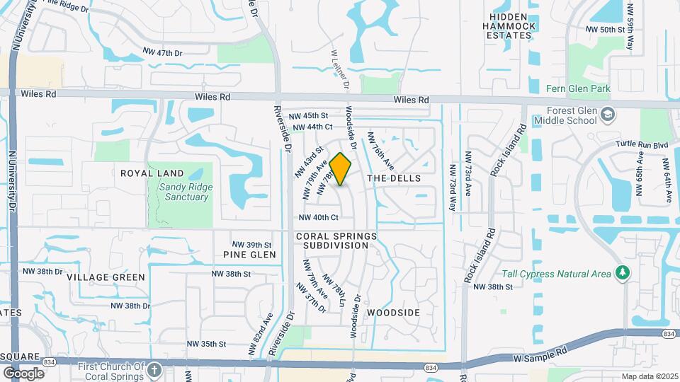 4113 NW 78th Way Map and Location Details