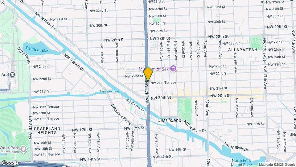 2700 NW 21st Terrace Map and Location Details