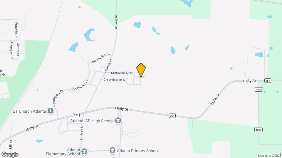 1025 Crestview Dr S Map and Location Details