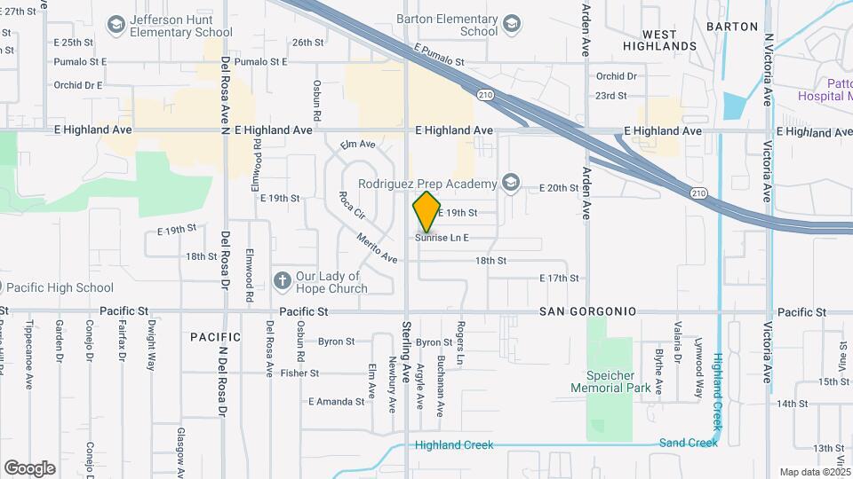 2044 Sunrise Ln Map and Location Details