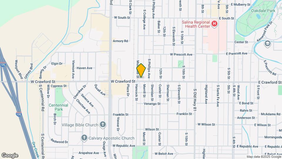 822 W Crawford St Map and Location Details