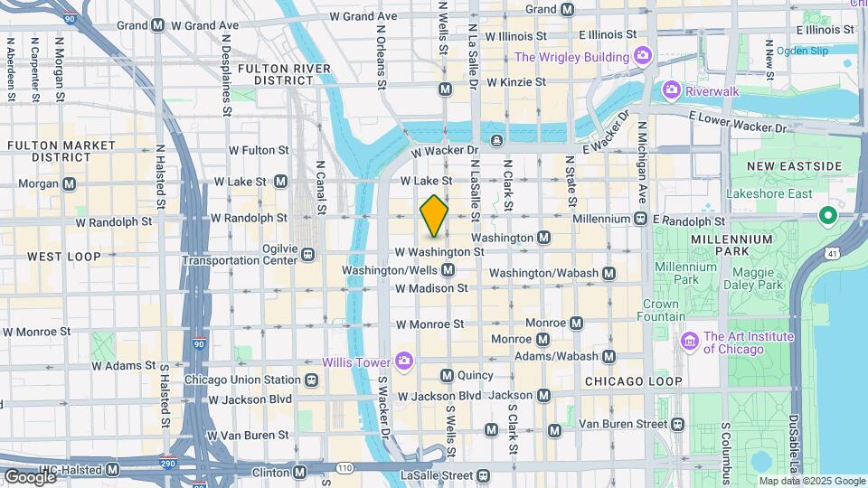 215 W Washington Mapa y Detalles de la Ubicación