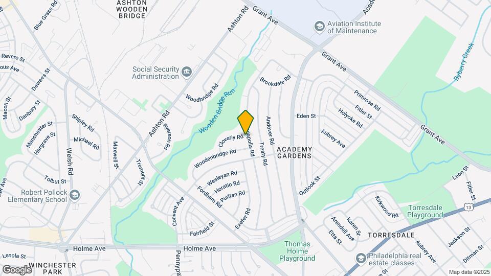 9323 Cloverly Rd Map and Location Details