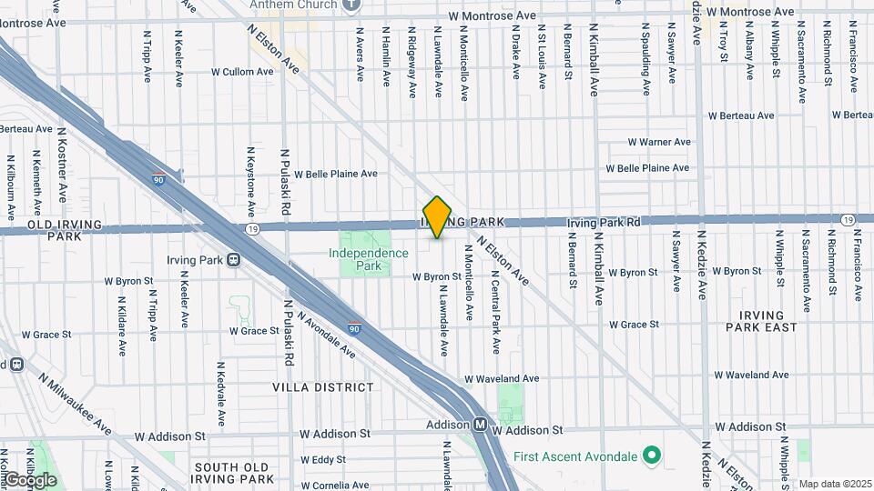 3938 N Lawndale Ave Mapa y Detalles de la Ubicación