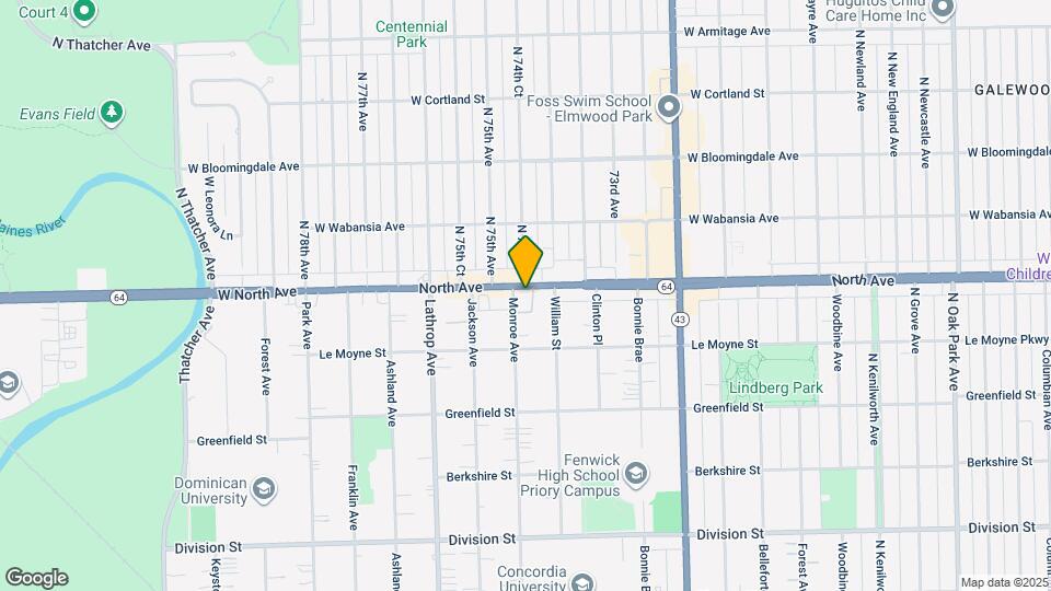1555 Monroe Ave Map and Location Details