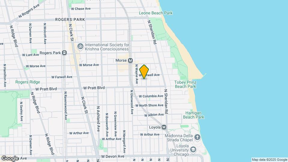 6818 N Lakewood Ave Mapa y Detalles de la Ubicación