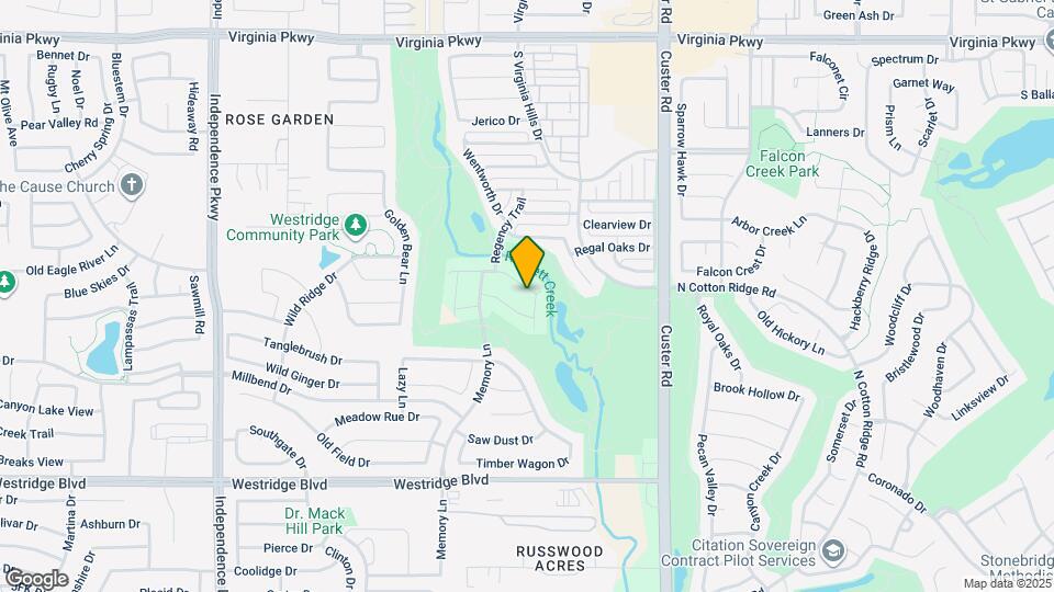 9405 National Pines Dr Map and Location Details