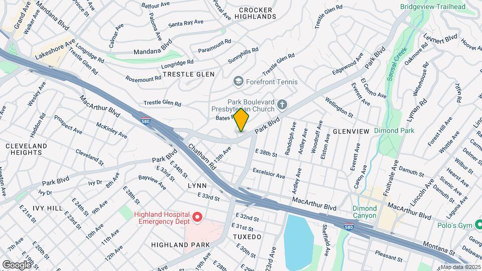 3815 Park Blvd Mapa y Detalles de la Ubicación